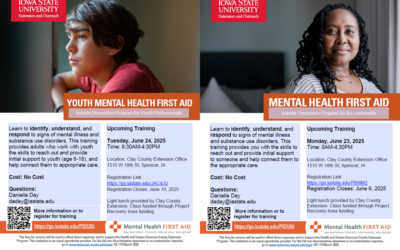 Mental Health First Aid Classes Offered in June 2025